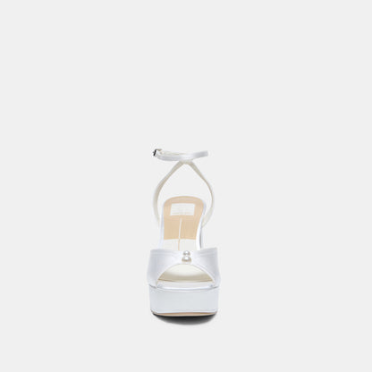 Bryla White Satin Heels | Dolce Vita
