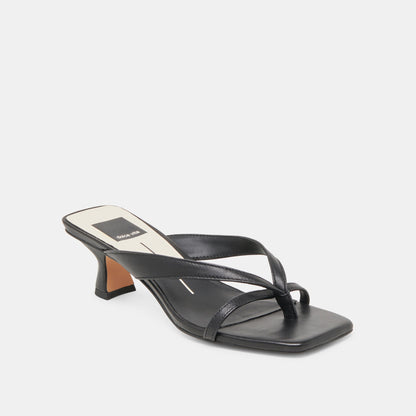 BREVEL HEELS ONYX LEATHER
 – Dolce Vita | Dolce Vita