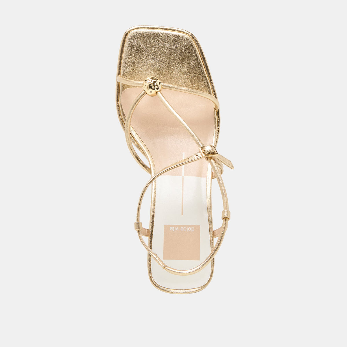 Mylee Gold Distressed Leather Heels | Dolce Vita