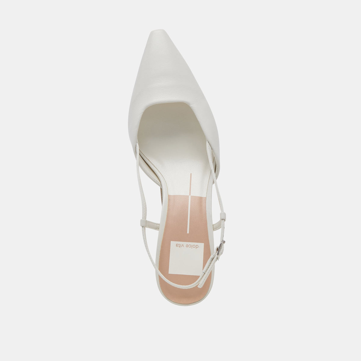 Odela White Leather Heels | Dolce Vita