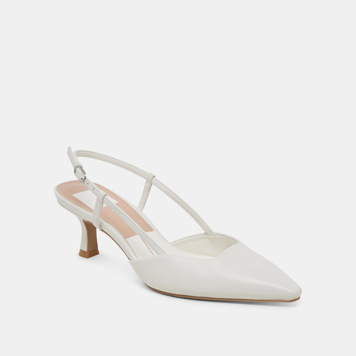 Odela White Leather Heels | Dolce Vita