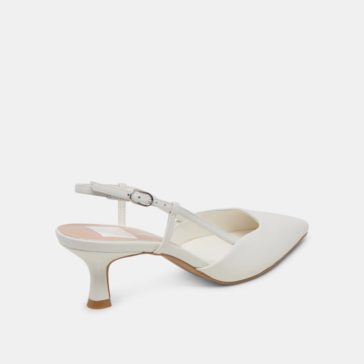 Odela White Leather Heels | Dolce Vita