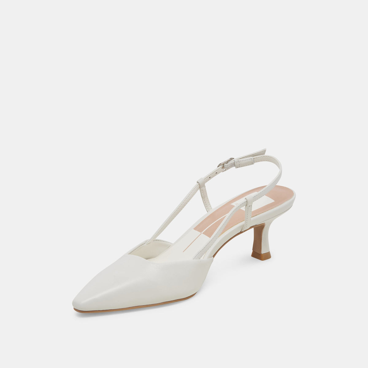 Odela White Leather Heels | Dolce Vita