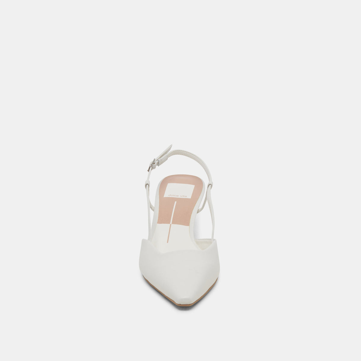 Odela White Leather Heels | Dolce Vita