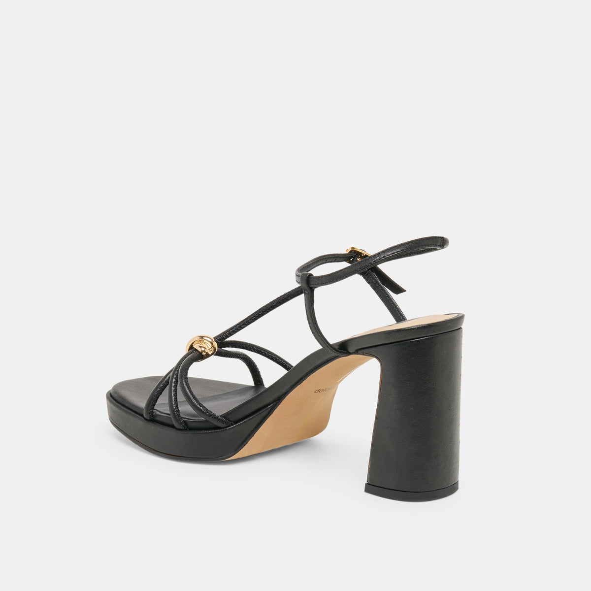 Odete Black Leather Heels | Dolce Vita