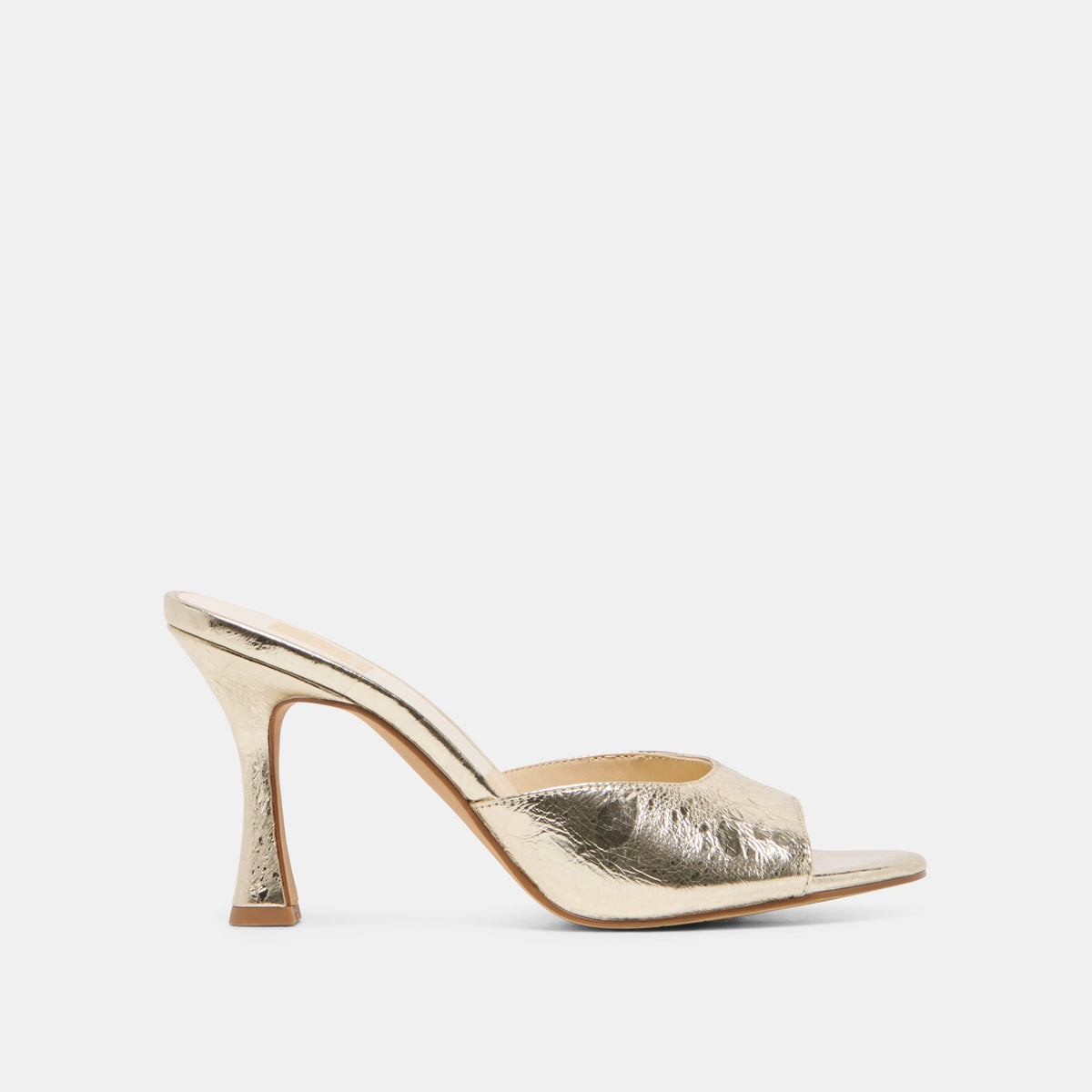 Rosha Platinum Distressed Leather Heels | Dolce Vita