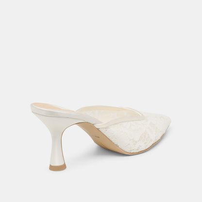 Cleo High True White Lace Heels | Dolce Vita