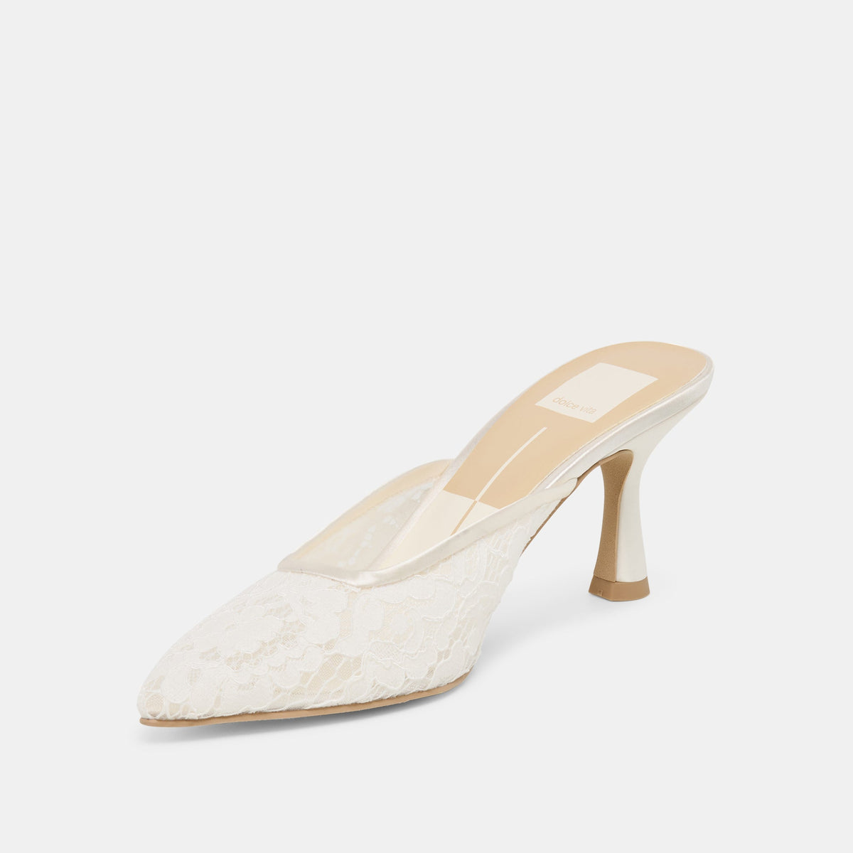 Cleo High True White Lace Heels | Dolce Vita