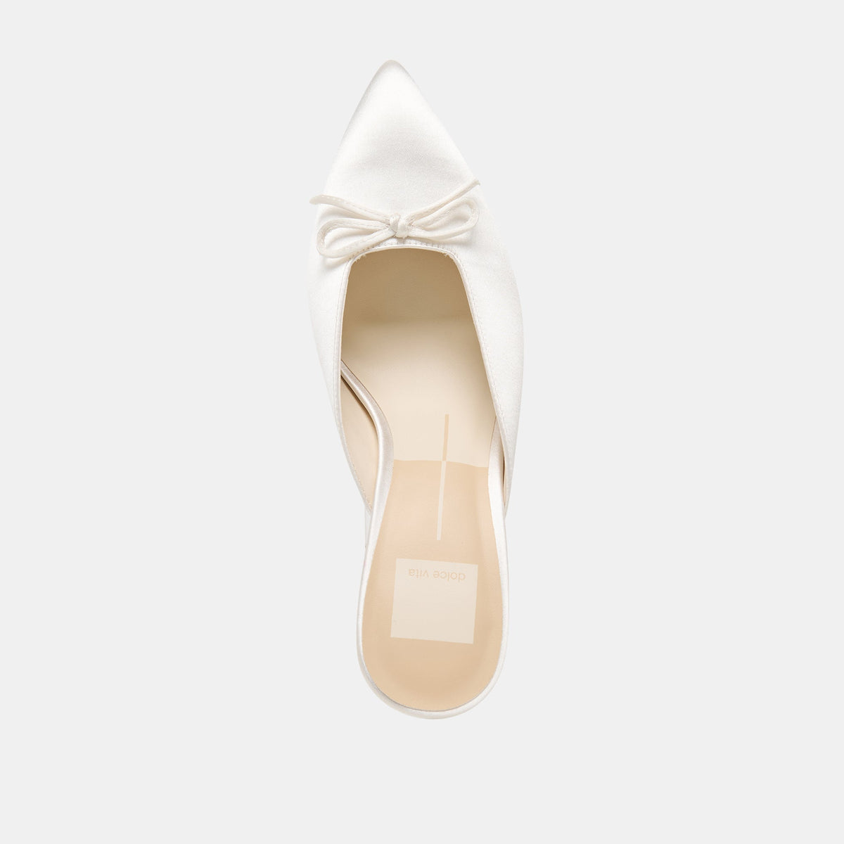 Cleo High Off White Satin Heels | Dolce Vita
