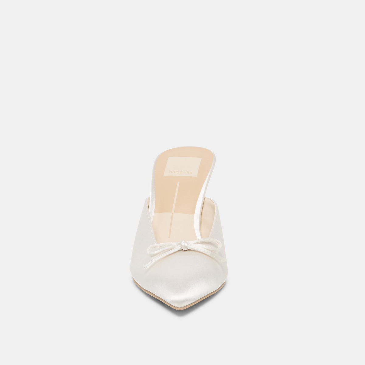 Cleo High Off White Satin Heels | Dolce Vita