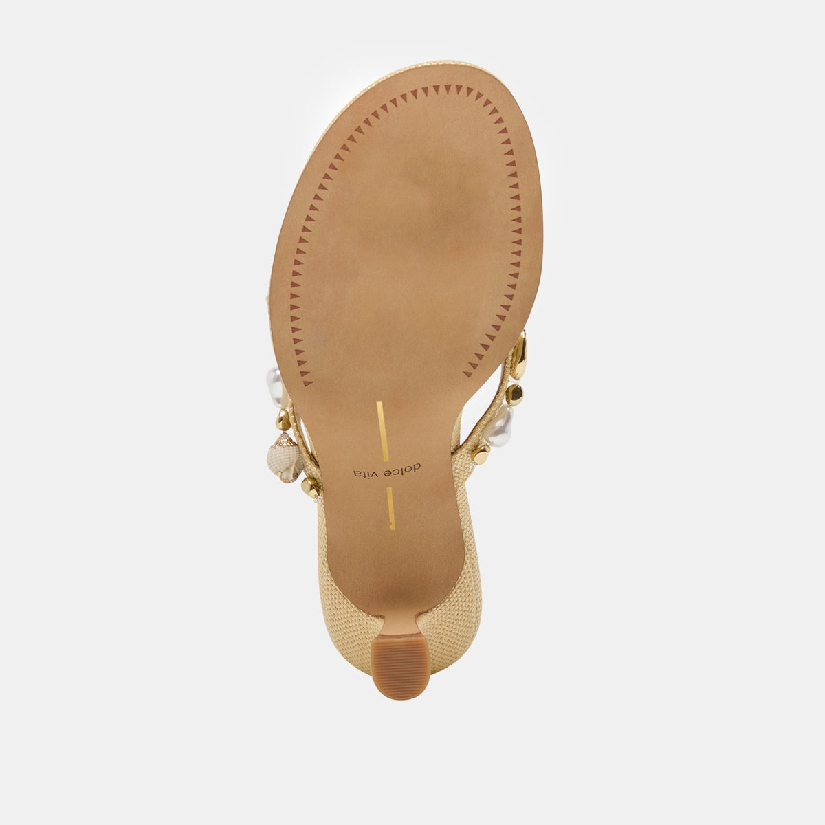 Daksie Lt Natural Raffia Heels | Dolce Vita