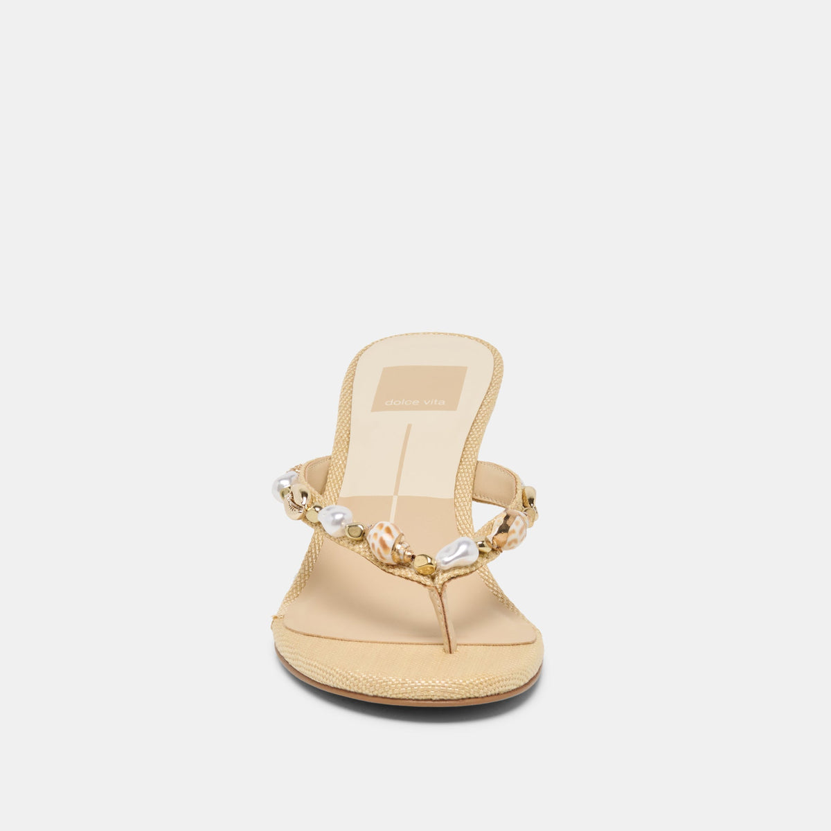 Daksie Lt Natural Raffia Heels | Dolce Vita