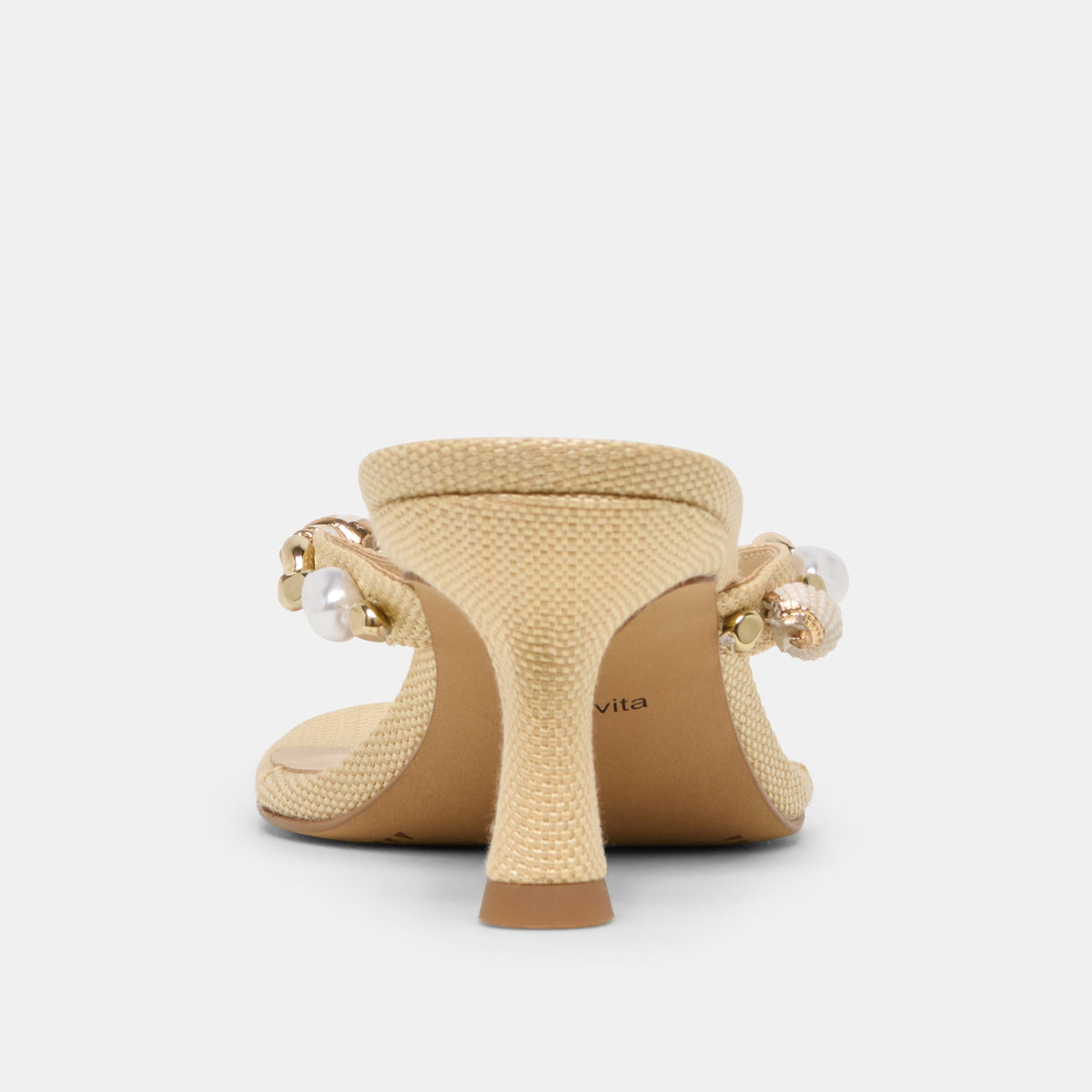 Daksie Lt Natural Raffia Heels | Dolce Vita