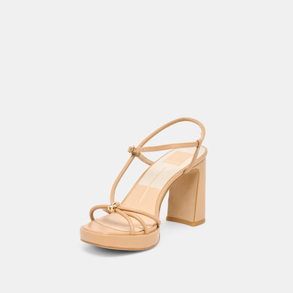 Odete Lt Tan Leather Heels | Dolce Vita