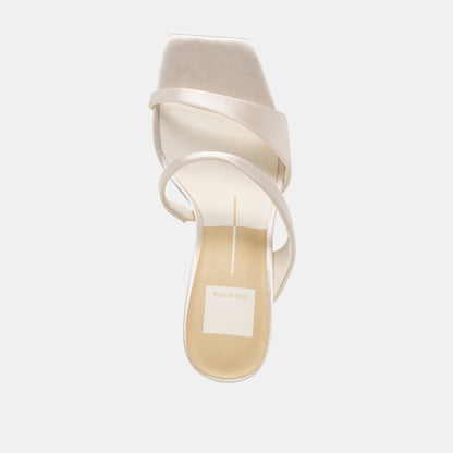 Icelyn Ivory Satin Heels | Dolce Vita