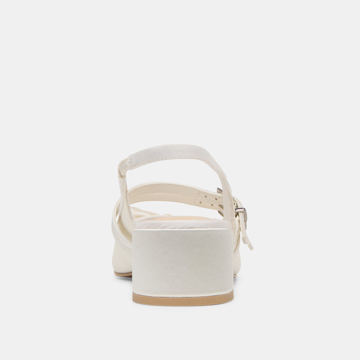 Loris True White Satin Heels | Dolce Vita