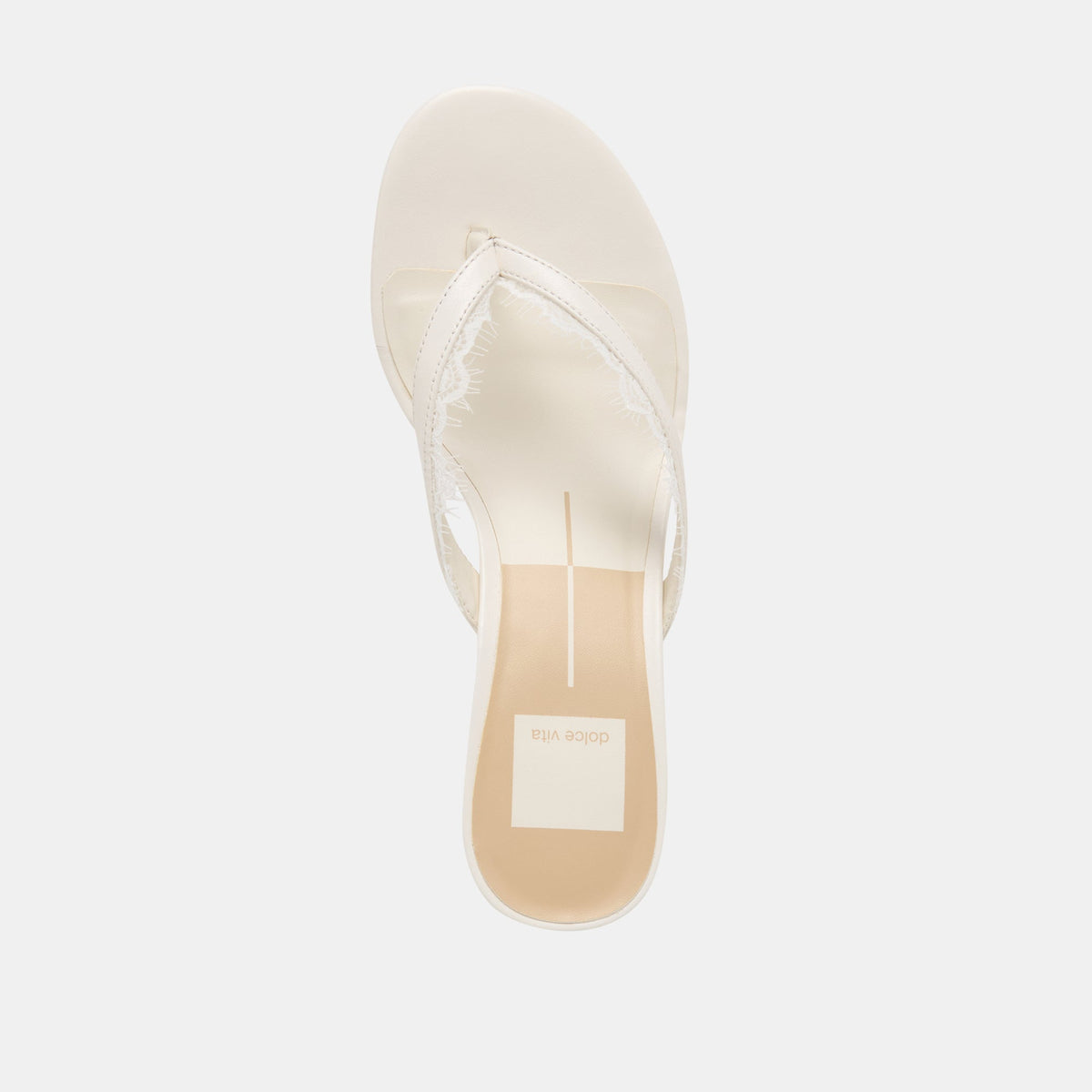 Daksie Lace True White Leather Heels | Dolce Vita