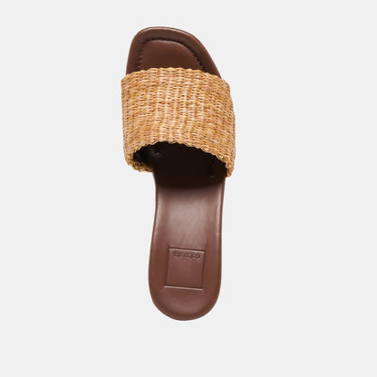 Celest Natural Raffia Heels | Dolce Vita