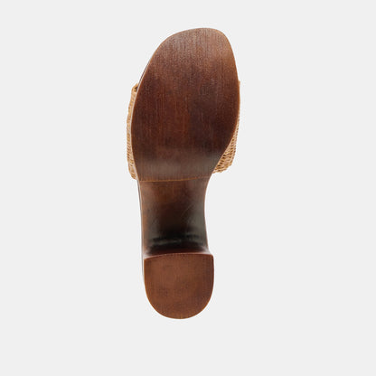 Celest Natural Raffia Heels | Dolce Vita