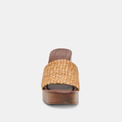 Celest Natural Raffia Heels | Dolce Vita