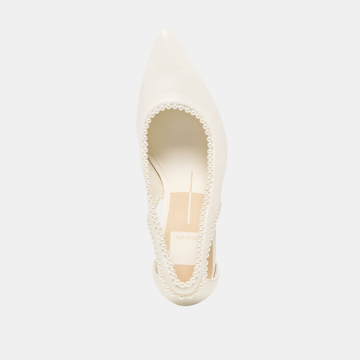 Kelson Pearl True White Leather Heels | Dolce Vita