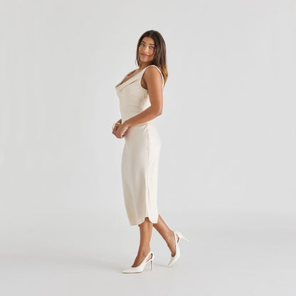 Kelson Pearl True White Leather Heels | Dolce Vita
