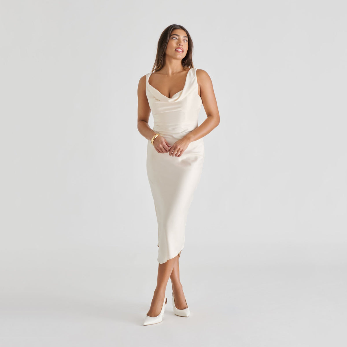 Kelson Pearl True White Leather Heels | Dolce Vita