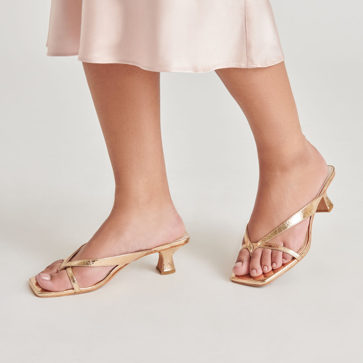 BREVEL HEELS GOLD DISTRESSED LEATHER
 – Dolce Vita | Dolce Vita
