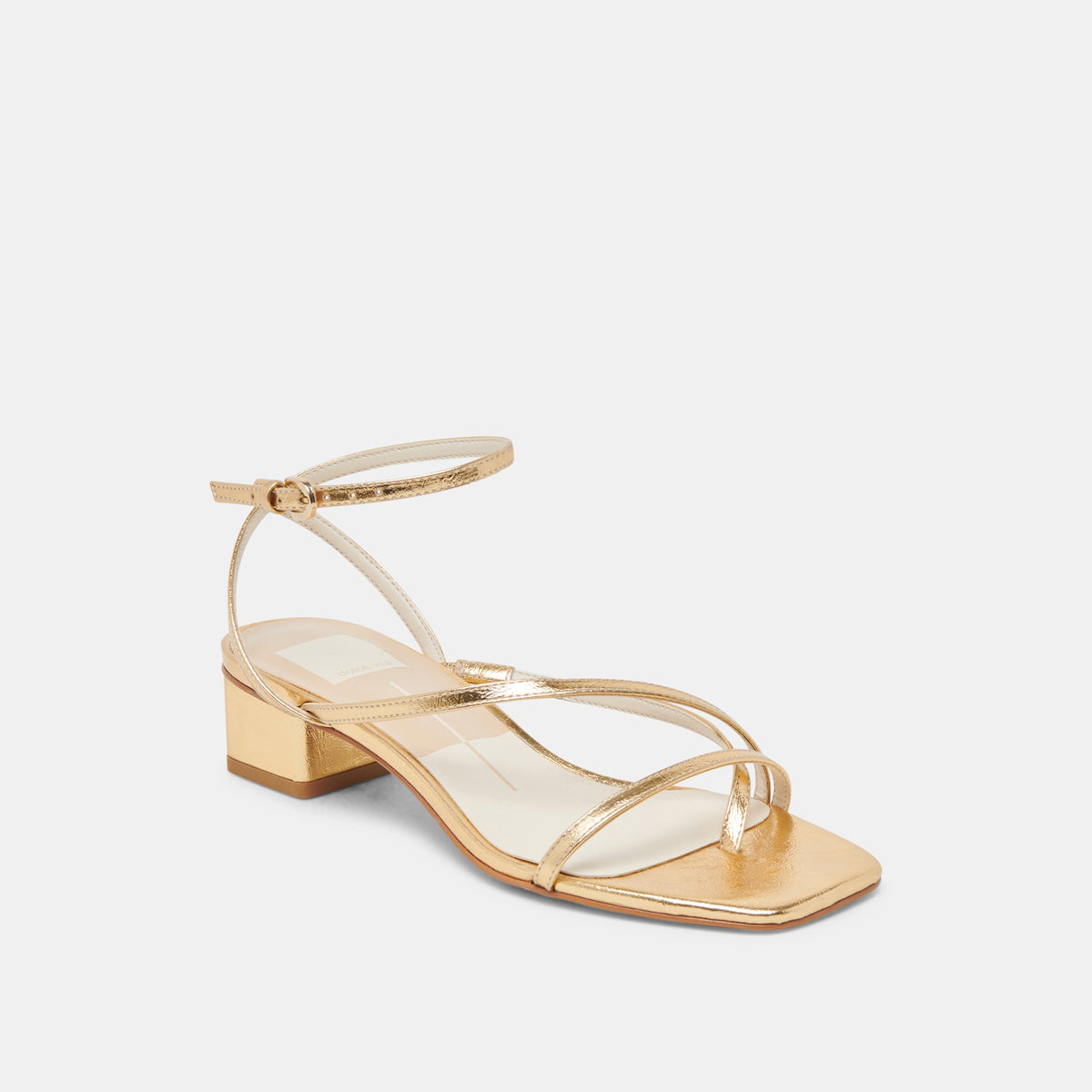 Karlos Wide Gold Metallic Stella Sandals | Dolce Vita