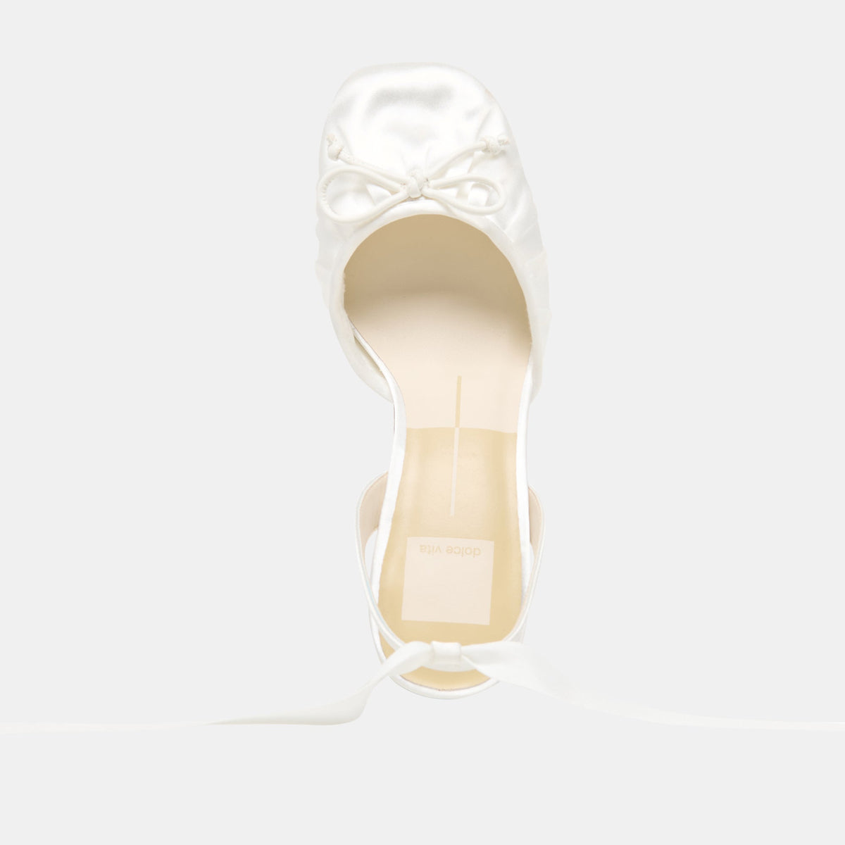 Tisha True White Satin Heels | Dolce Vita