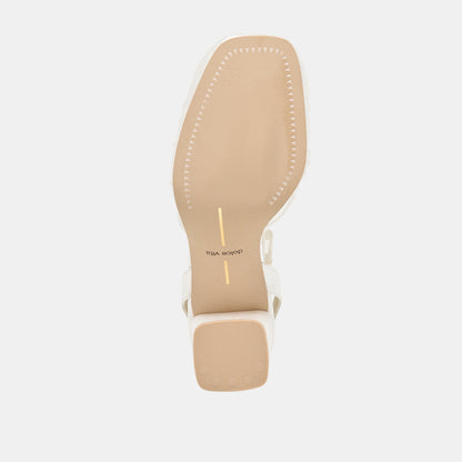 Tisha True White Satin Heels | Dolce Vita