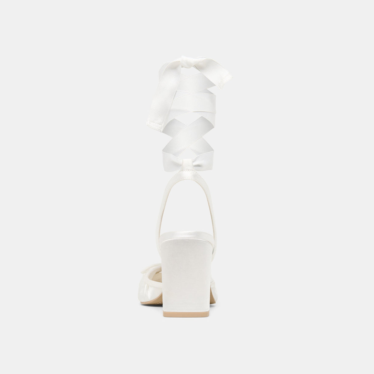 Tisha True White Satin Heels | Dolce Vita