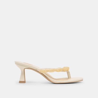 Daksie Off White Leather Heels | Dolce Vita