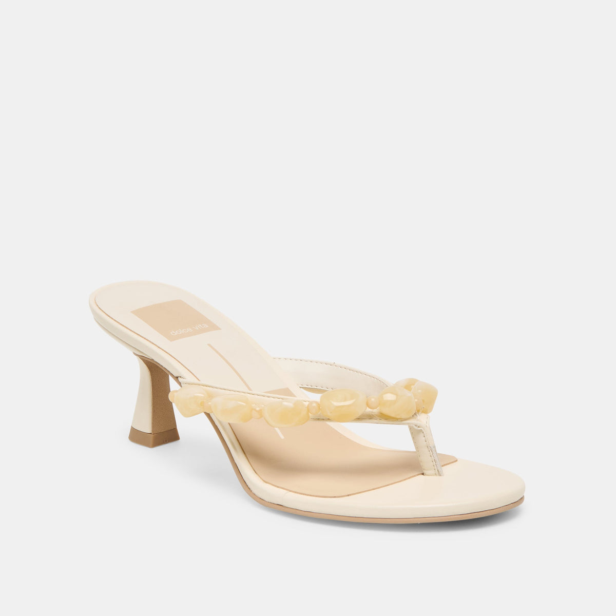 Daksie Off White Leather Heels | Dolce Vita