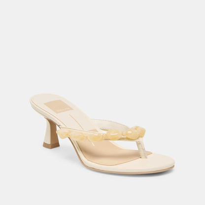 Daksie Off White Leather Heels | Dolce Vita