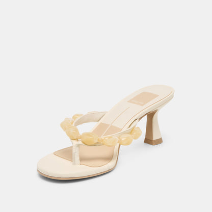 Daksie Off White Leather Heels | Dolce Vita