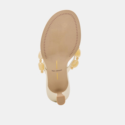 Daksie Off White Leather Heels | Dolce Vita