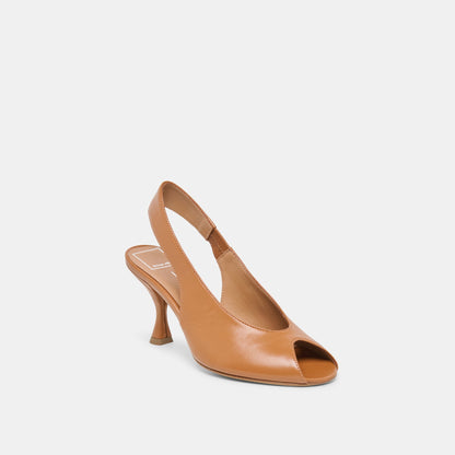 Madow Tan Leather Heels | Dolce Vita