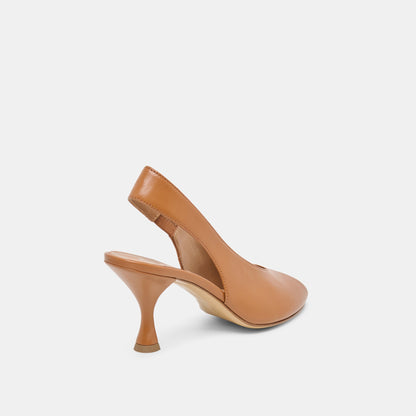 Madow Tan Leather Heels | Dolce Vita