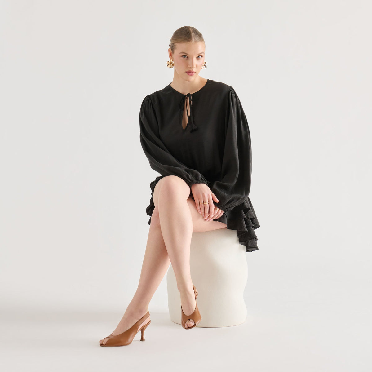 Madow Tan Leather Heels | Dolce Vita