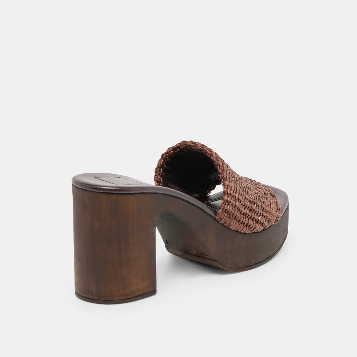 Celest Chocolate Raffia Heels | Dolce Vita