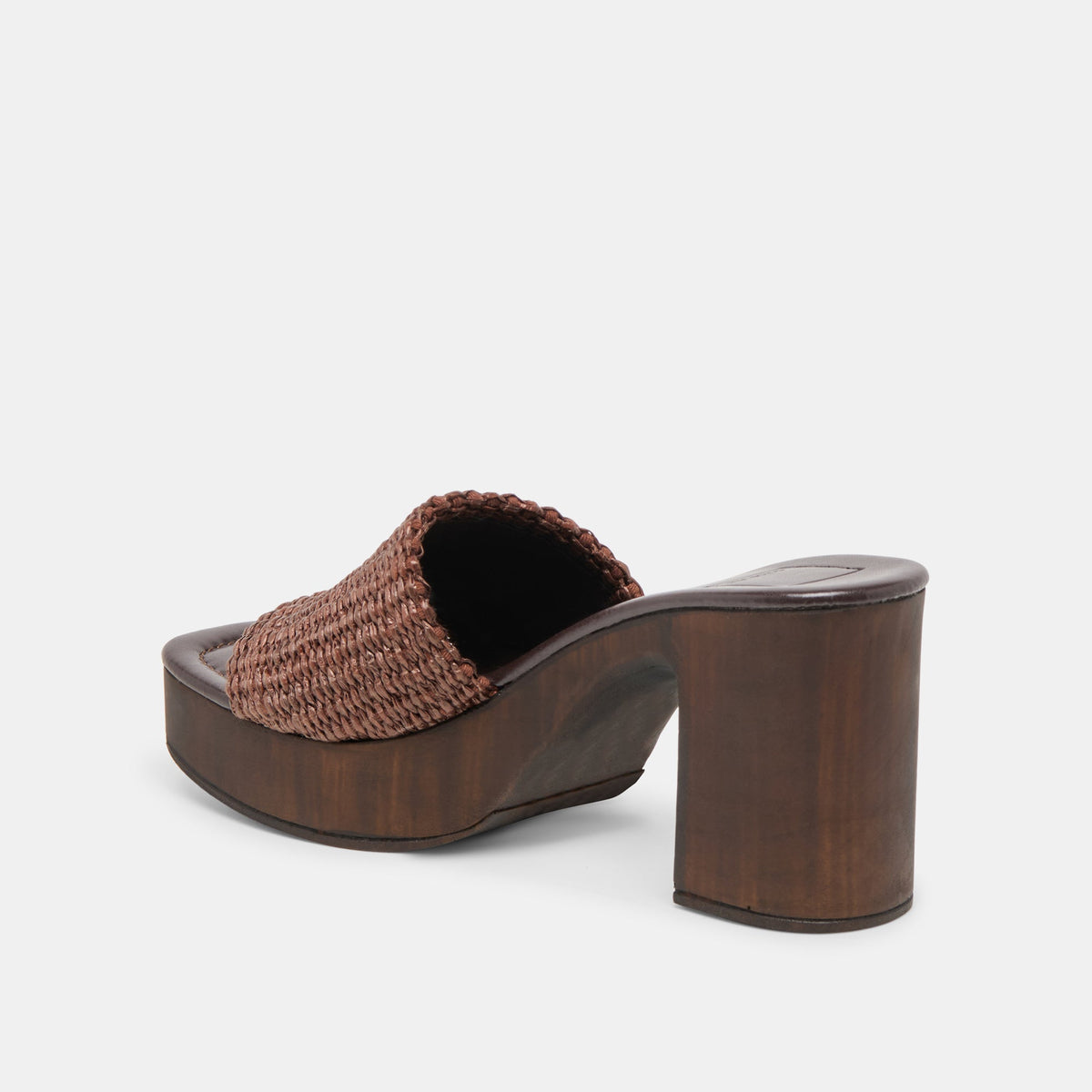 Celest Chocolate Raffia Heels | Dolce Vita
