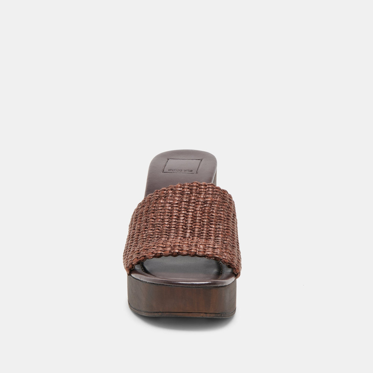 Celest Chocolate Raffia Heels | Dolce Vita