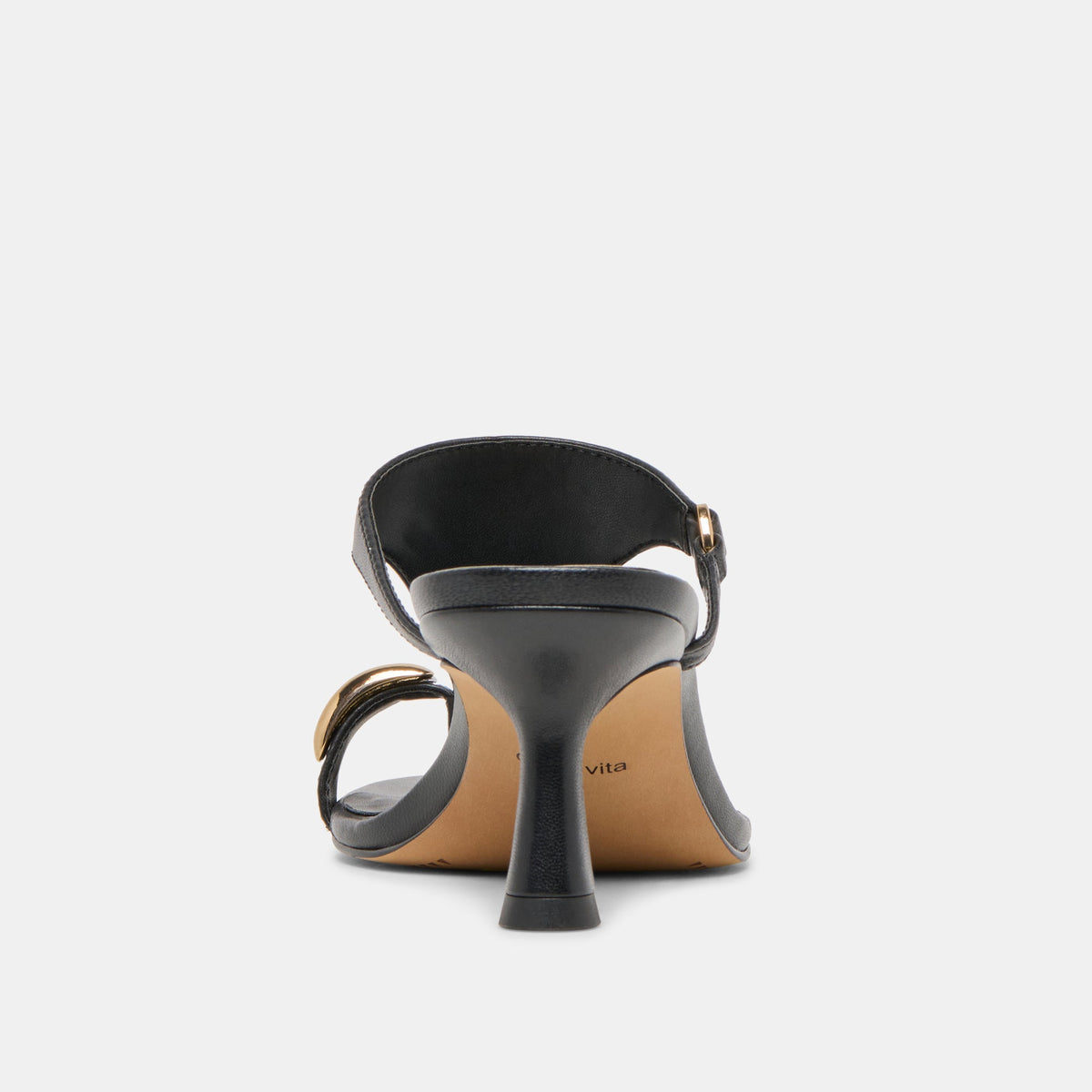 Derrel Black Leather Heels | Dolce Vita