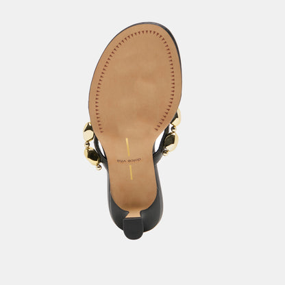 Daksie Black Leather Heels | Dolce Vita
