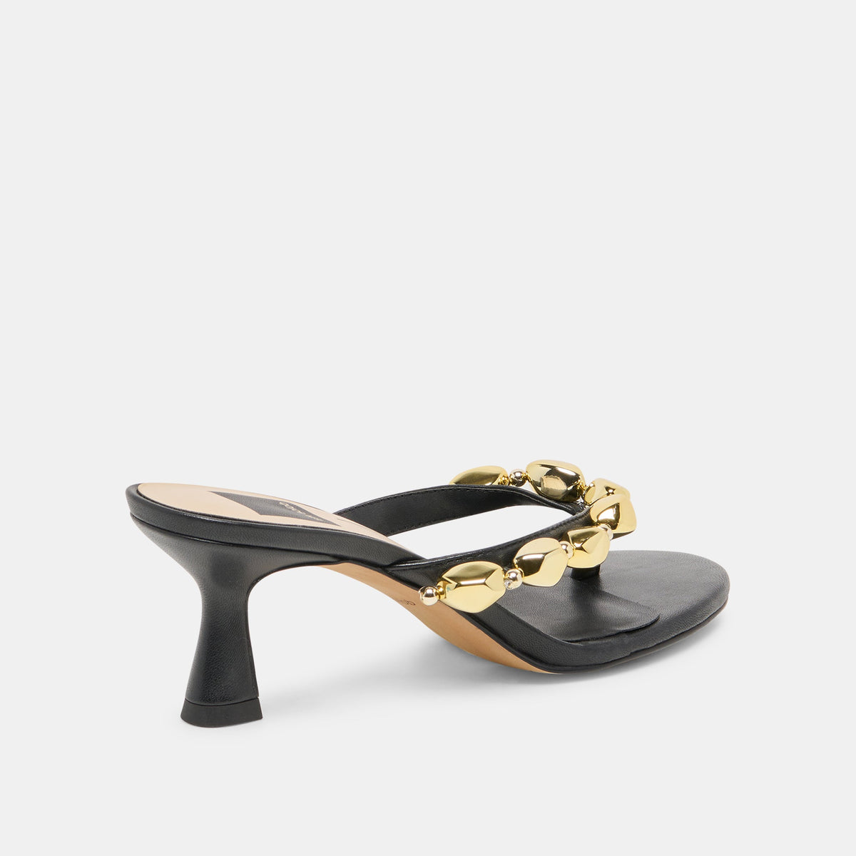 Daksie Black Leather Heels | Dolce Vita