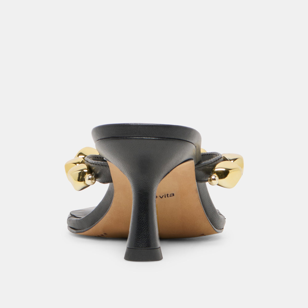 Daksie Black Leather Heels | Dolce Vita