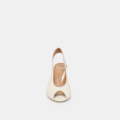 Madow Off White Leather Heels | Dolce Vita