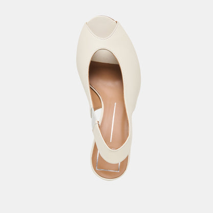 Madow Off White Leather Heels | Dolce Vita