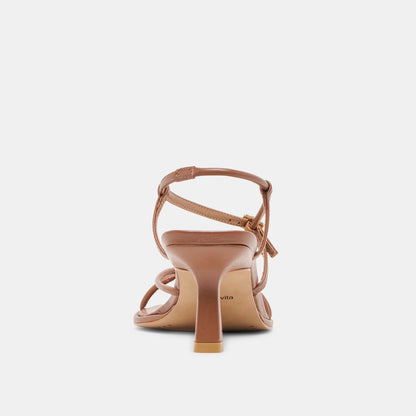 Mylee Cognac Leather Heels | Dolce Vita